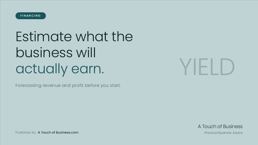 Featured image for A Touch of Business guide on estimating business profitability and revenue.