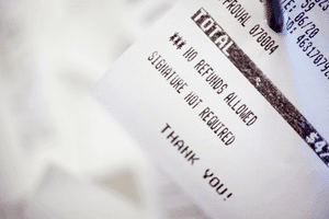 an invoice.