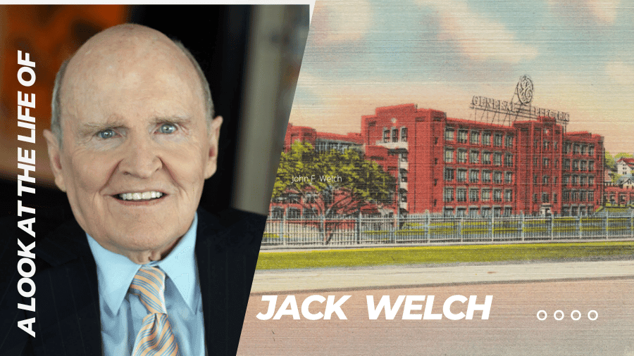 A portrait of John F. Welch.