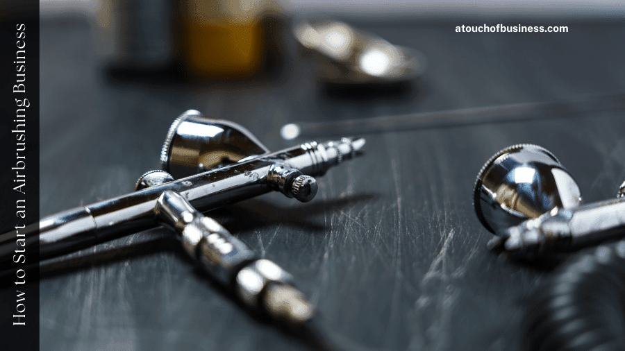 Two gravity free airbrush guns.