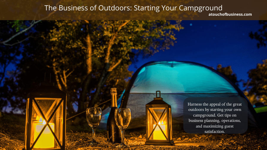 A tent lanterns, wine glasses, in the wildernesses.