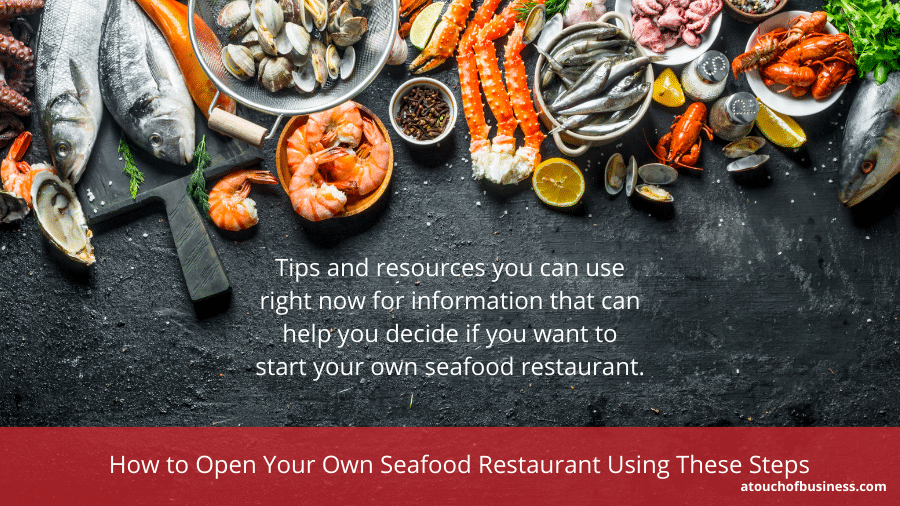 Fresh fish and seafood.