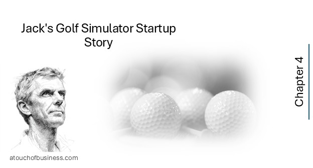 Jack’s Golf Simulator Startup Story — Chapter 4: close-up cluster of golf balls.