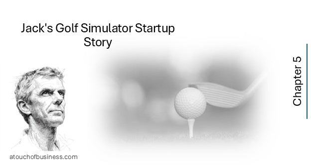 Jack’s Golf Simulator Startup Story — Chapter 5: golf tee with flag marker.