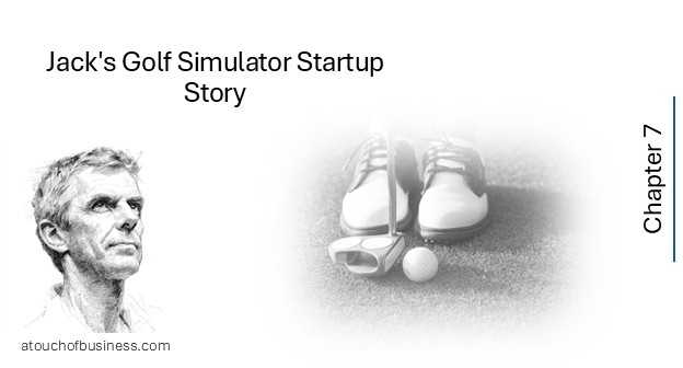 Jack’s Golf Simulator Startup Story — Chapter 7: golf shoes on turf.