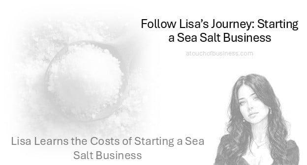 Lisa learns the costs of starting a sea salt business.