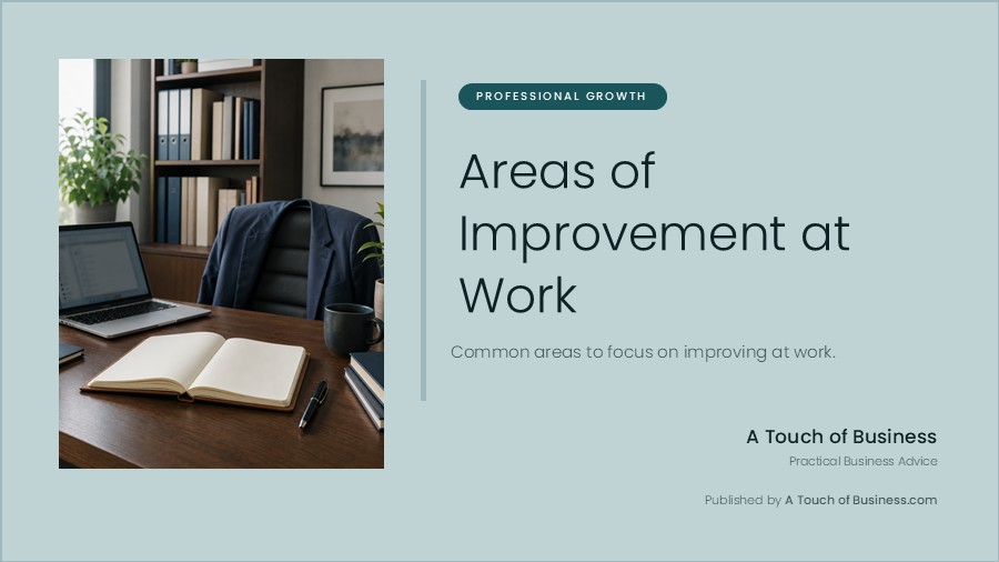 Featured image for A Touch of Business guide on areas of improvement at work.