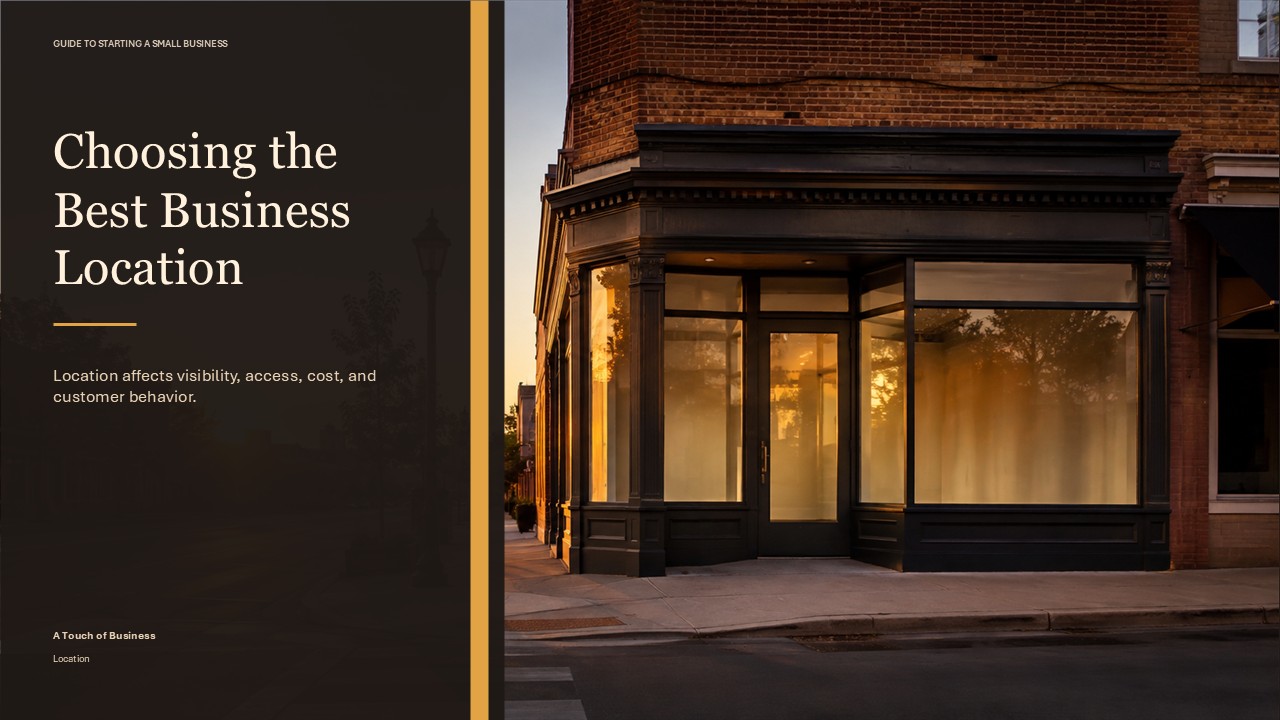 Quiet corner storefront glowing at sunset on a tree-lined business street.