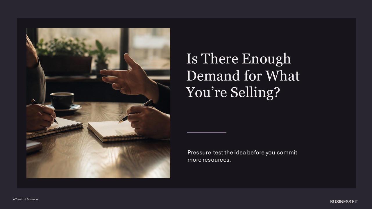 Small business planning scene supporting Is There Enough Demand for What You’re Selling?