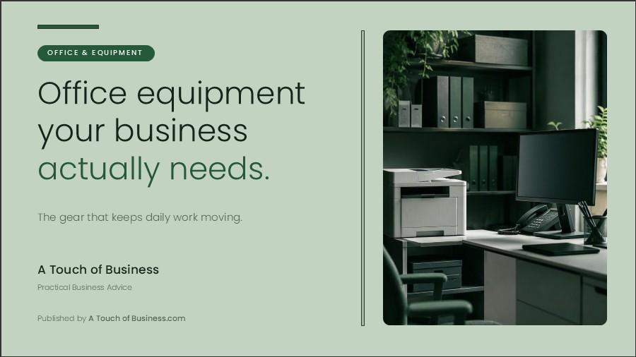 Featured image for A Touch of Business guide on office equipment.