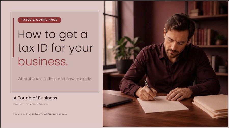 Featured image for A Touch of Business guide on getting a business tax ID.