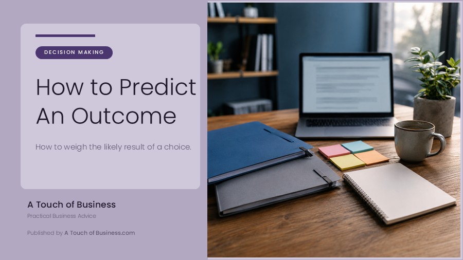 Featured image for A Touch of Business guide on predicting the outcome of a business decision.