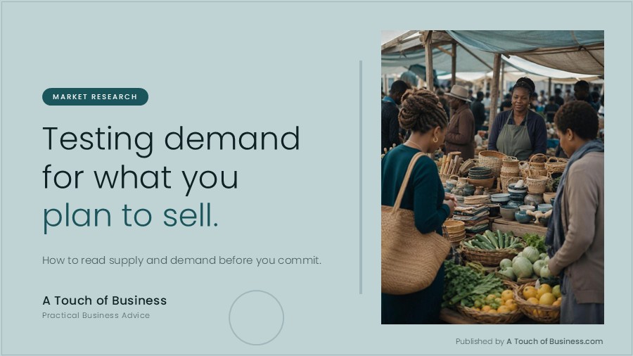 Featured image for A Touch of Business guide on measuring demand for a product or service.