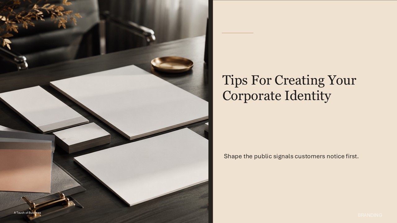 High resolution moody modern workspace still l supporting Tips For Creating Your Corporate Identity.