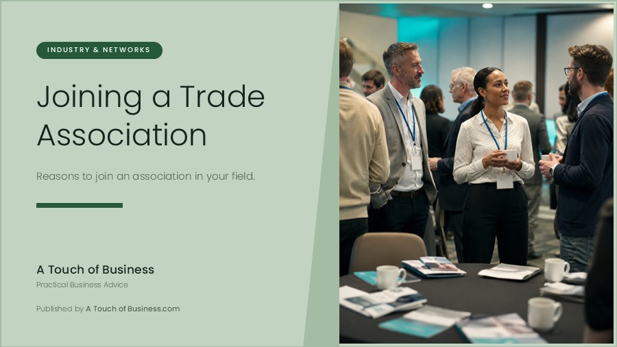 Featured image for A Touch of Business guide on joining a trade association.