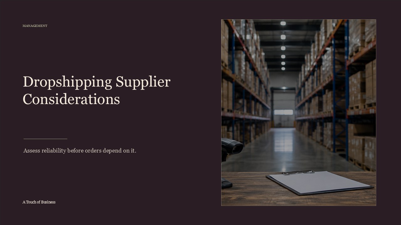 Realistic cinematic image of a warehouse aisle with boxes, scanner, clipboard, and inventory shelves for a management article.