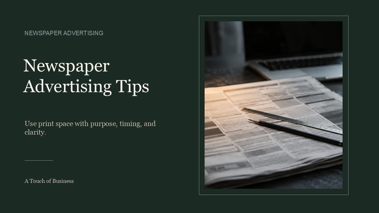 Folded newspaper with pencil and ruler under a warm desk lamp.