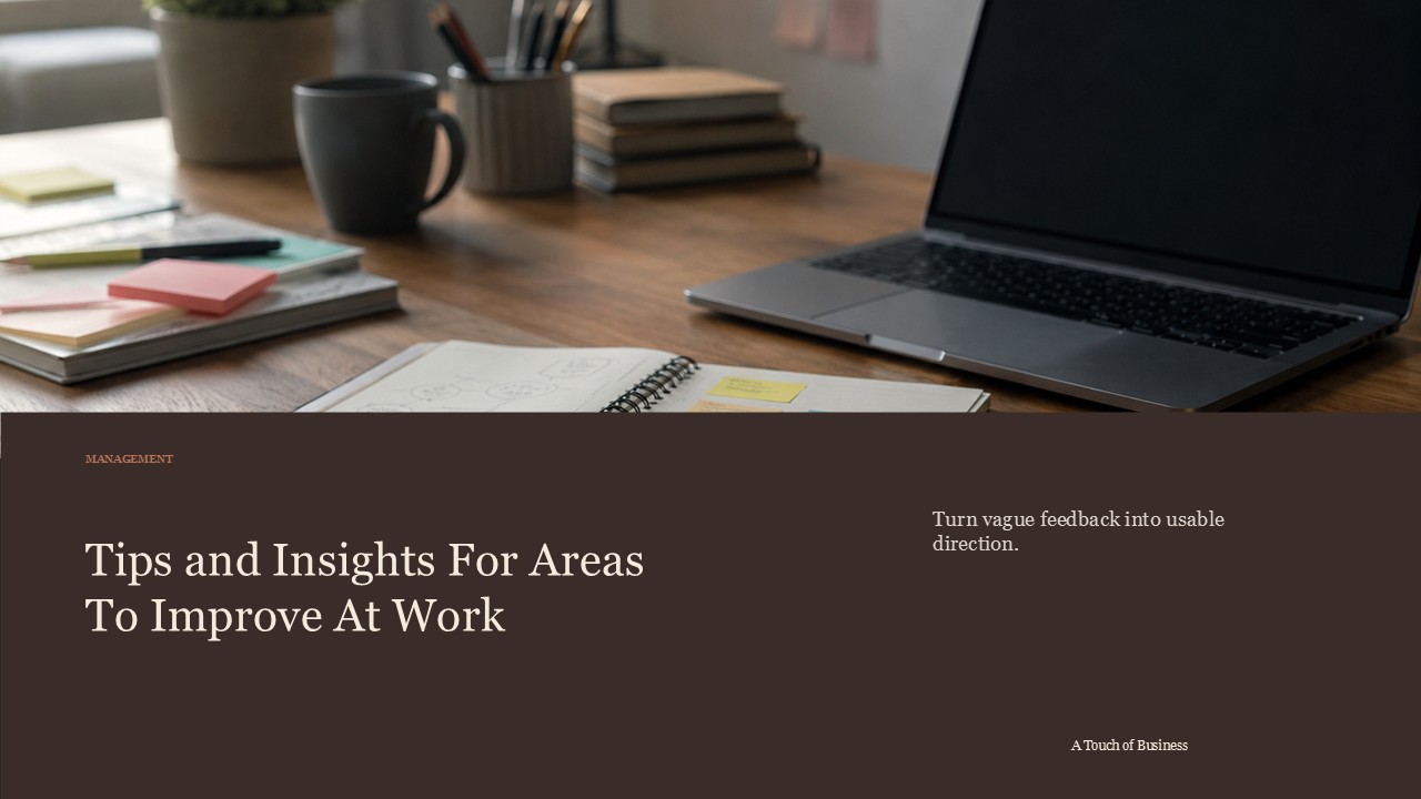 Realistic cinematic image of a planning desk with notebook, sticky notes, pencils, laptop, and desk lamp for a management article.