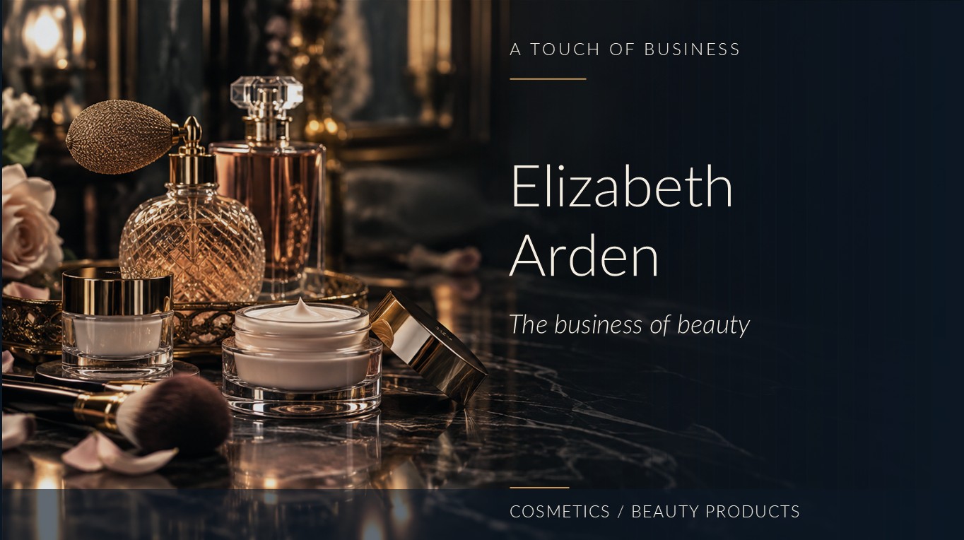 Elegant skincare jars and perfume bottles on dark marble in a warm, low-lit vanity setting.