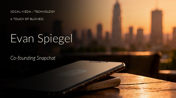 Unbranded smartphone on a wood table against a golden-hour city skyline.